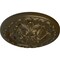 Ekena Millwork Acanthus Ceiling Medallion, Hand-Painted Brass, 11 3/8"OD x 2"P CM11ACBRS - alternate 2